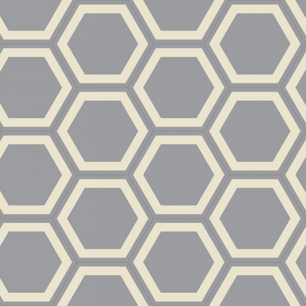 Picture of Bisazza Mosaico - Cementiles Decorations Hex Honey Beton