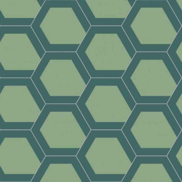 Picture of Bisazza Mosaico - Cementiles Decorations Hex Lucy 14