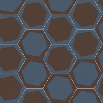 Picture of Bisazza Mosaico - Cementiles Decorations Hex On Off Night