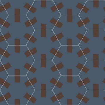 Picture of Bisazza Mosaico - Cementiles Decorations Hex Tac Night