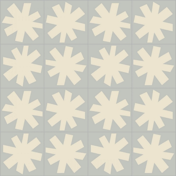 Picture of Bisazza Mosaico - Cementiles Decorations Square Asterisque Leger