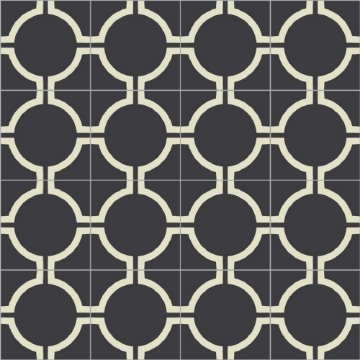 Picture of Bisazza Mosaico - Cementiles Decorations Square Circus Nero