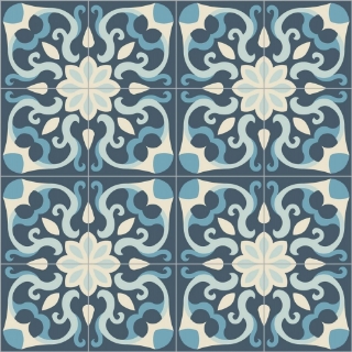 Picture of Bisazza Mosaico - Cementiles Decorations Square Spell Marino