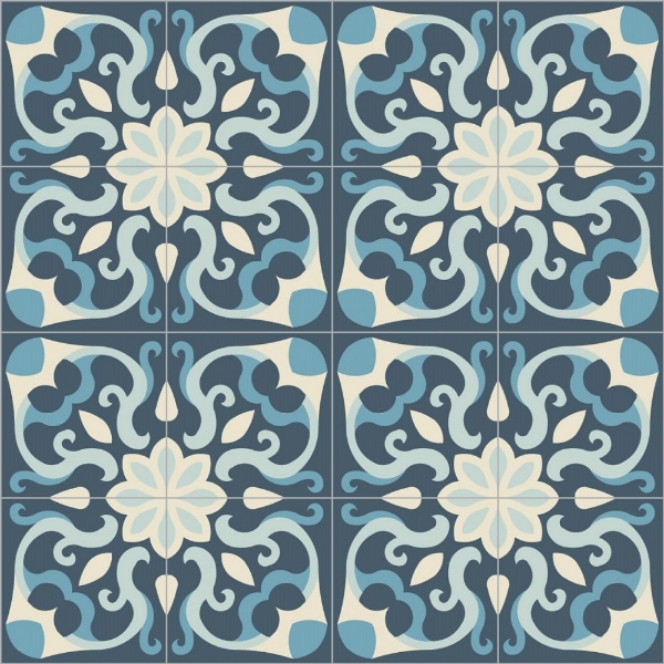 Picture of Bisazza Mosaico - Cementiles Decorations Square Spell Marino