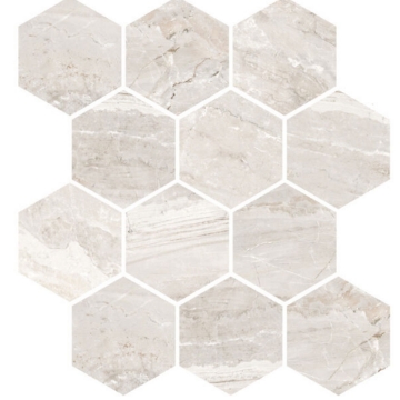 Picture of Milestone - Marbles Mosaic Hexagon Matte Oniciata Ivory