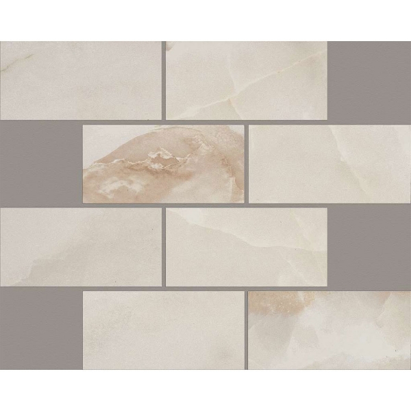 Picture of Shaw Builder - Onyx Brick Mosaic Polish 3 x 6 Ivory