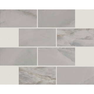 Picture of Shaw Builder - Onyx Brick Mosaic Matte 3 x 6 Dark Grey