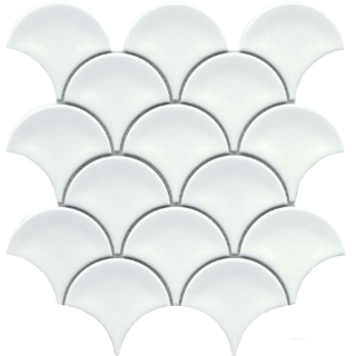 Picture of Emser Tile - Reward Fan Mosaic White