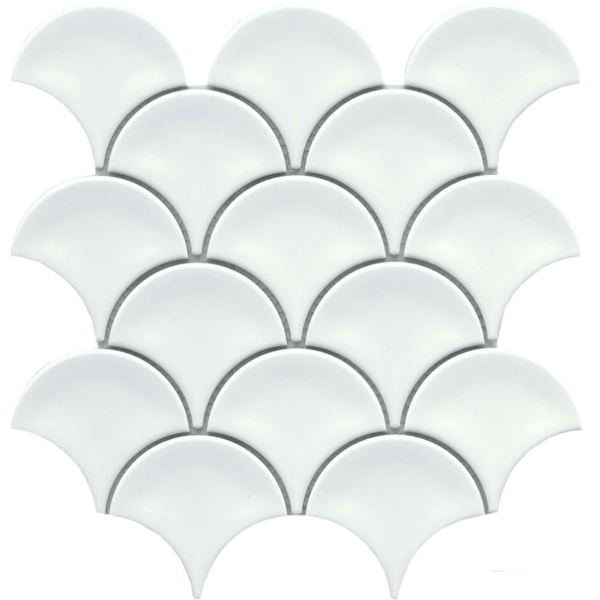 Picture of Emser Tile - Reward Fan Mosaic White