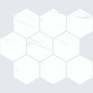 Picture of American Wonder Porcelain - Sherron Mosaic Hex White