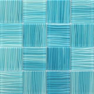 Picture of Bati Orient - Glass Pool Striped Aquamarine