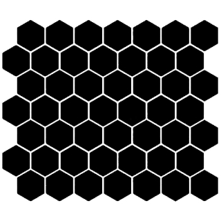 Picture of American Olean - Color Story Mosaic Hexagon Glossy Black
