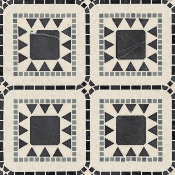 Picture of Bedrosians - Atrium Nero Marquina/Bardiglio/Myra Beige