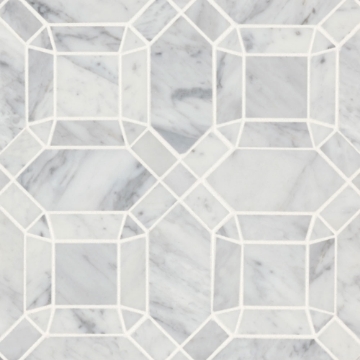 Picture of Bedrosians - Monet Mosaic 1 White Carrara