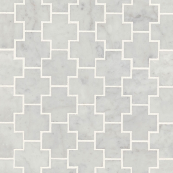 Picture of Bedrosians - Monet Mosaic 4 White Carrara