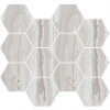 Picture of Happy Floors - Exotic Stone Hexagon Mosaic Arctic