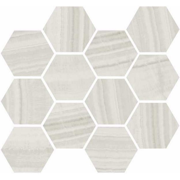Picture of Happy Floors - Onyx Hexagon Mosaic Milk Natural