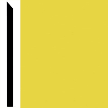 Picture of Burke - Edge Effects Simple 4 1/4 - 3/8 Thick Wall Base Daffodil