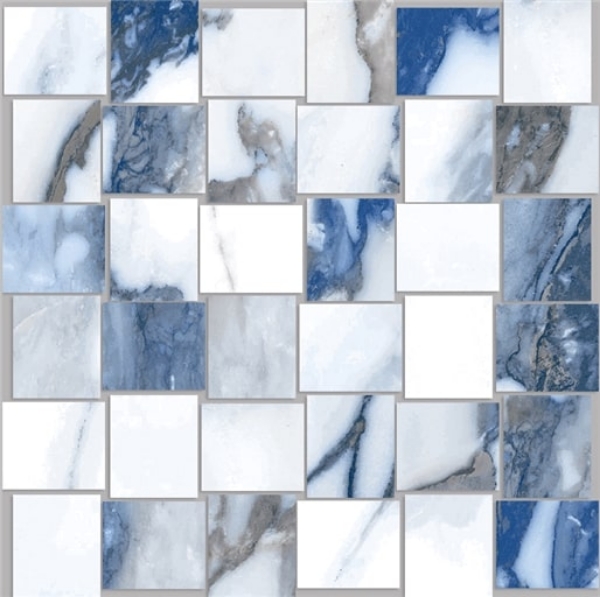 Picture of Happy Floors - Crash Basketweave Blue Polished