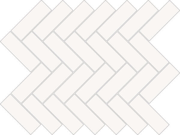 Picture of Happy Floors - Blanco Herringbone Blanco Matte
