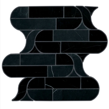 Picture of Daltile - Pietra Divina Mosaic Cupola Nero Marquina