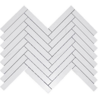 Picture of Refin - Dolomite Mosaics Dolomite Matte Herringbone