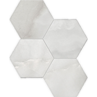 Picture of Anatolia Tile & Stone - La Marca Hexagon Mosaic 6 Onyx Nuvolato Honed