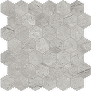 Picture of Anatolia Tile & Stone - La Marca Hexagon Mosaic 2 Paradiso Argento Honed