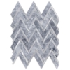 Picture of Elon Tile & Stone - Aluminum Herringbone Pacific Gray Silver Polished