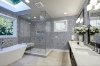 Picture of Elon Tile & Stone - Aluminum Herringbone Pacific Gray Silver Polished