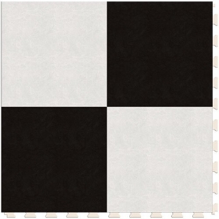 Picture of Perfection Floor Tile - Soda Pop Shop Black and White