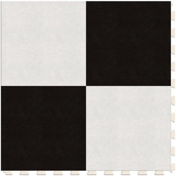 Picture of Perfection Floor Tile - Soda Pop Shop Black and White