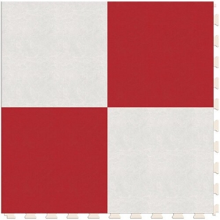 Picture of Perfection Floor Tile - Soda Pop Shop White and Red