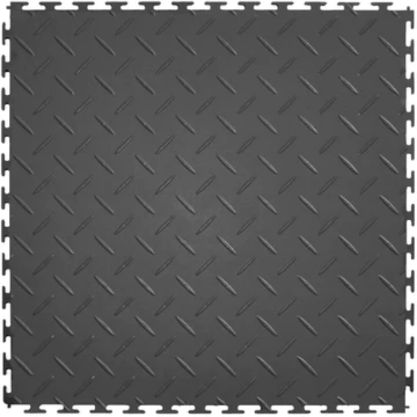 Picture of Perfection Floor Tile - Diamond Plate Dark Gray