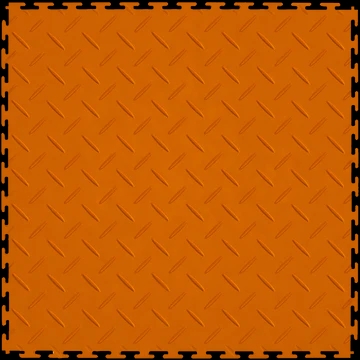 Picture of Perfection Floor Tile - Diamond Plate Orange
