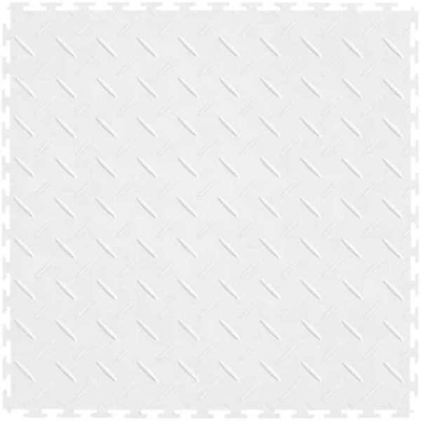 Picture of Perfection Floor Tile - Diamond Plate White