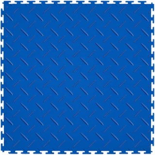 Picture of Perfection Floor Tile - Diamond Plate Blue