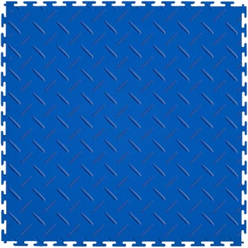 Picture of Perfection Floor Tile - Diamond Plate Blue
