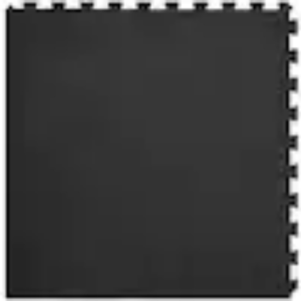 Picture of Perfection Floor Tile - Leather Look Black Rhino