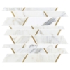 Picture of Elon Tile & Stone - Aluminum Random Strip Calacatta Gold