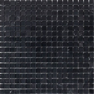 Picture of Elon Tile & Stone - 5/8 x 5/8 Square Mosaics Black Polished