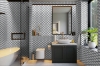 Picture of Elon Tile & Stone - Argyle Mosaics Pearl White Pacific Gray