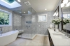Picture of Elon Tile & Stone - Basketweave Mosaics Bianco Carrara White Thassos Dot Honed