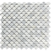 Picture of Elon Tile & Stone - Fan Mosaics Pearl White