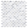 Picture of Elon Tile & Stone - Oval Mosaics Pearl White