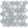 Picture of Elon Tile & Stone - Hexagon Mosaics 2 Pacific Gray Honed