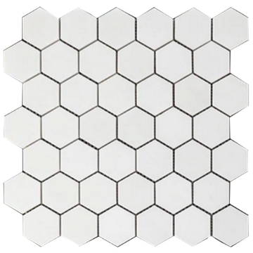 Picture of Elon Tile & Stone - Hexagon Mosaics 2 White Thassos Polished