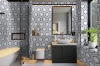 Picture of Elon Tile & Stone - Honeycomb Mosaics Pearl White Pacific Gray