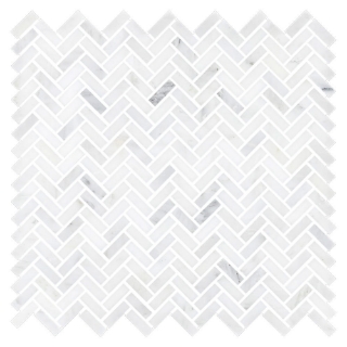 Picture of Elon Tile & Stone - Micro Herringbone Mosaics Pearl White