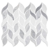 Picture of Elon Tile & Stone - Petal Mosaics White Thassos Carrara Honed